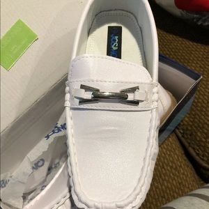 Boys white loafer